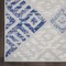 Homeroots 4 x 6 ft. Gray & Blue Diamonds Area Rug 385904 - alternate 3